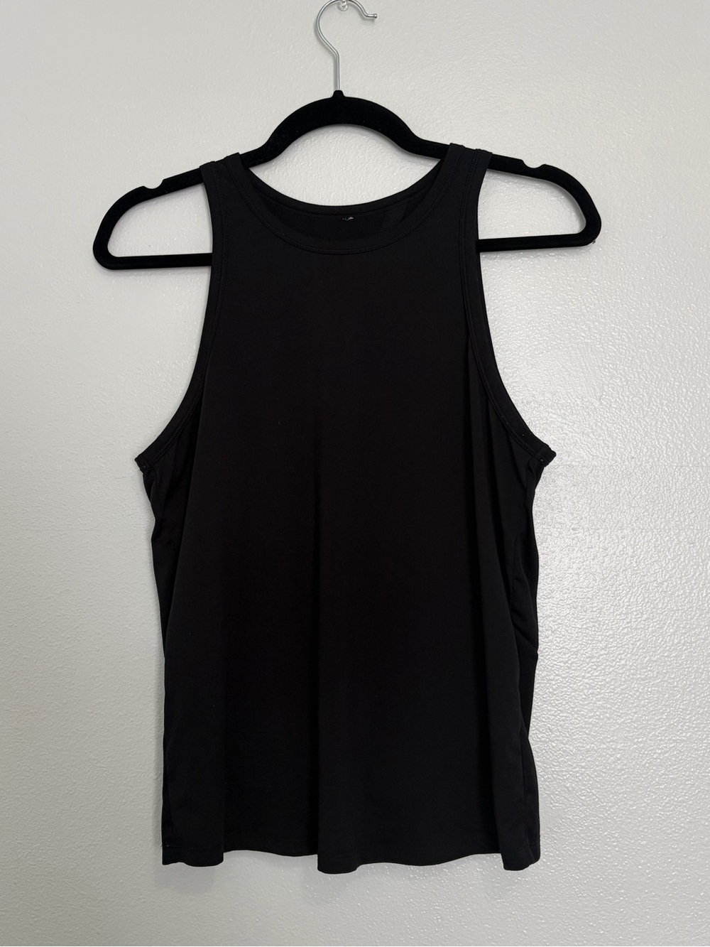 Fabletics Black Twist-Knot Open Back Workout Tank Top Size Small